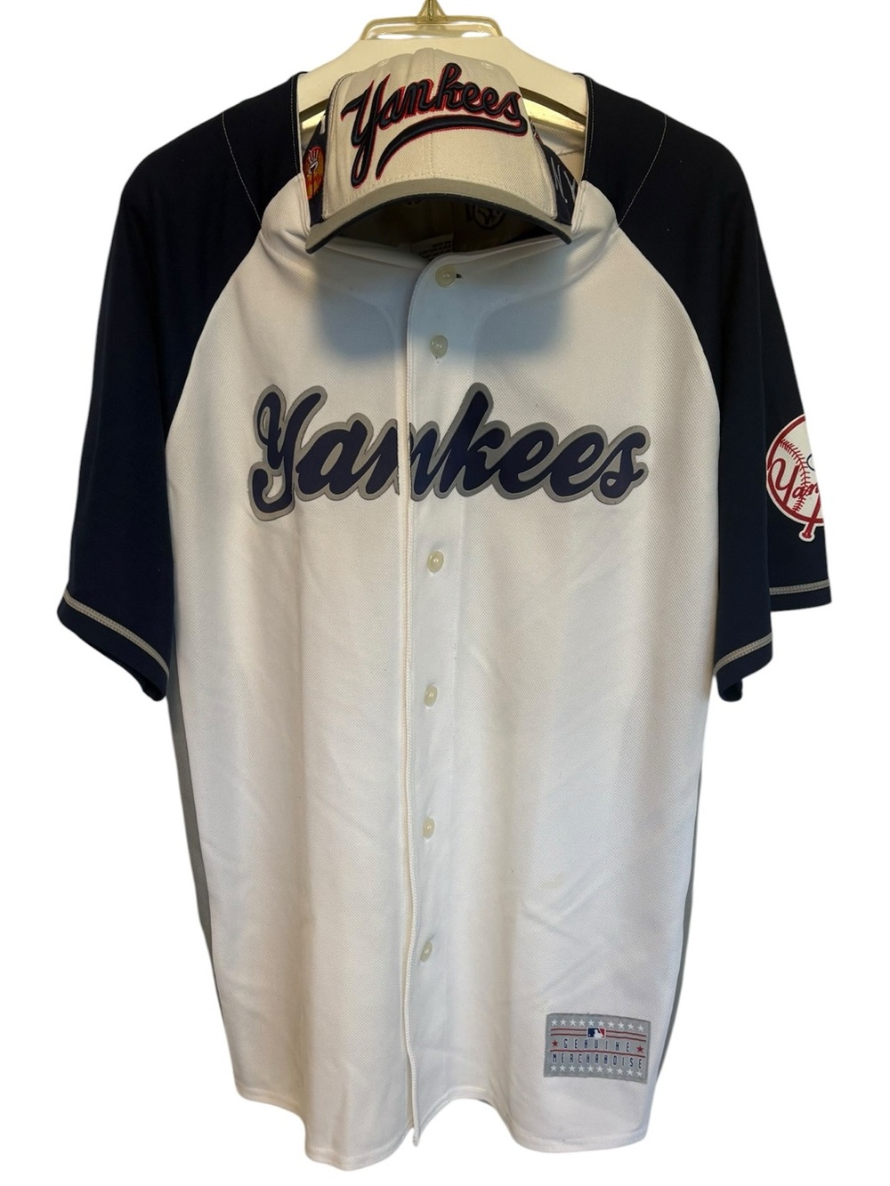 New York Yankees Bundle Granderson Jersey & COOPERSTOWN Yankees Many Logos Cap